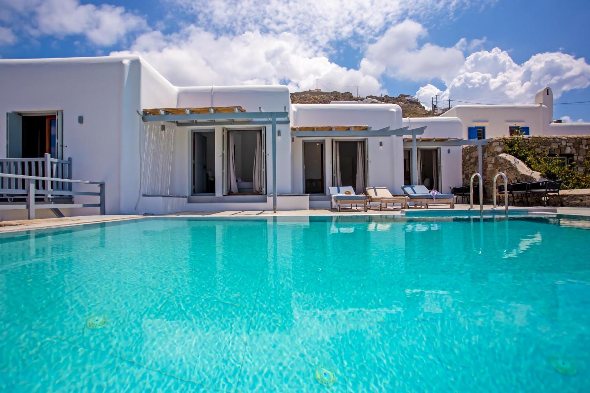 Aqua Breeze Seaview Pool Suites Mykonos Mykonos Town Zewnętrze zdjęcie
